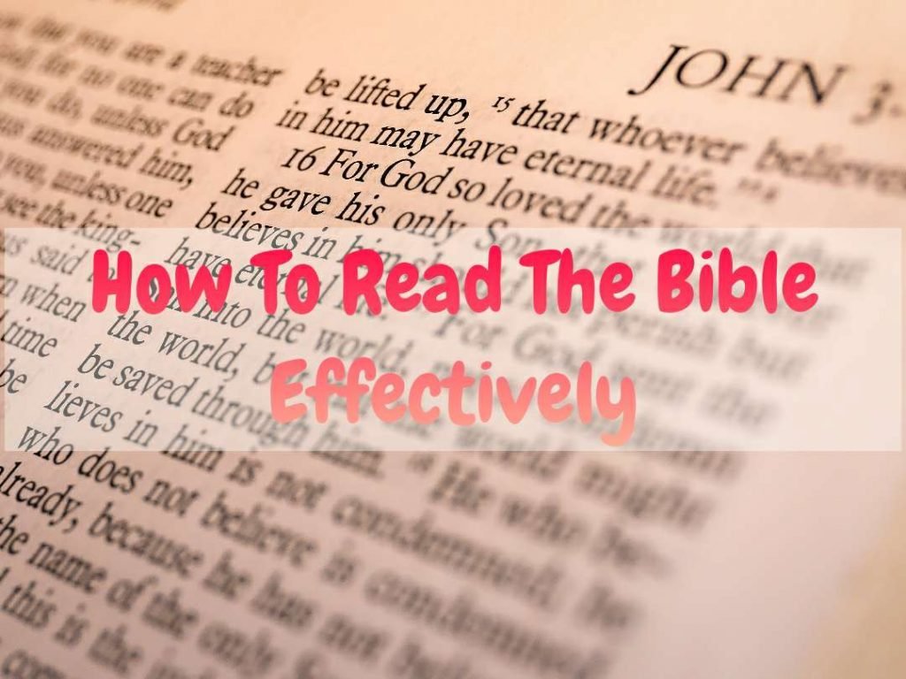 Read The Bible Effectively